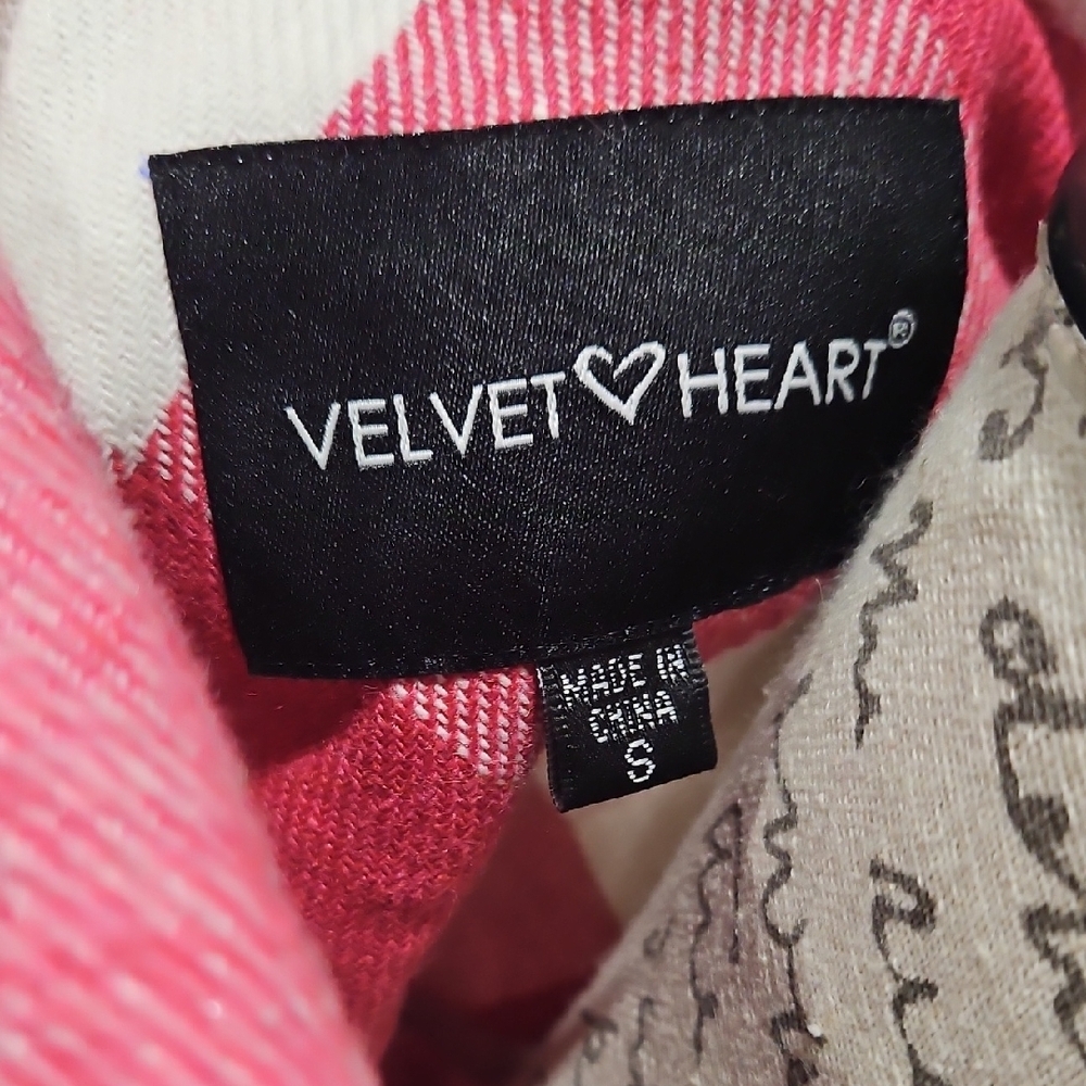 Velvet Heart Pink and White Plaid Utility Jacket Flannel - Picture 6 of 8